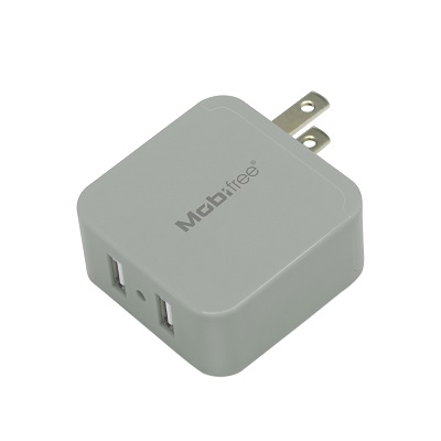 KIT Cargador USB con cable lightning  Mobifree MB-914215 - Plata
