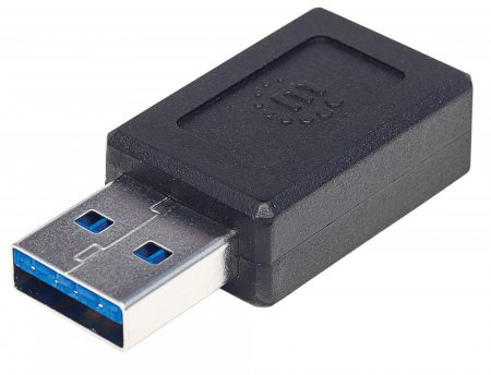 354714 Adaptador de USB-A a USB-C con Súper Velocidad 10 Gbps - Negro.