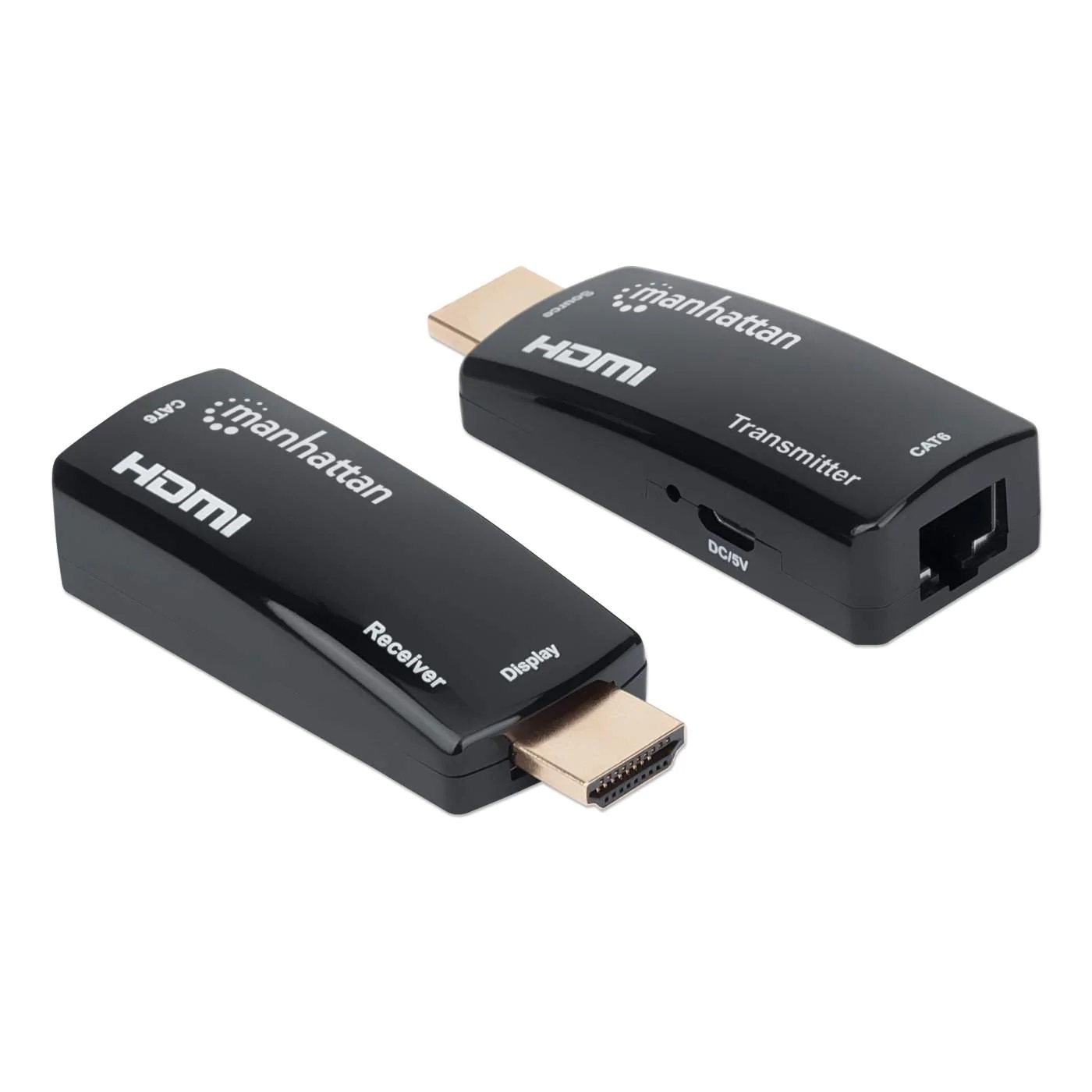 207539 Kit Extensor compacto de HDMI sobre Ethernet. Extiende una señal HDMI hasta 60 m usando un cable Ethernet Cat6 -