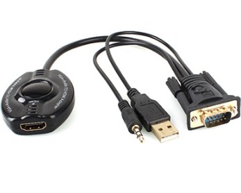Convertidor VGA a HDMI - VGA a HDMI+ Audio 3.5mm