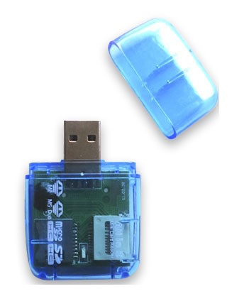 Lector USB BROBOTIX 896523A - Azul