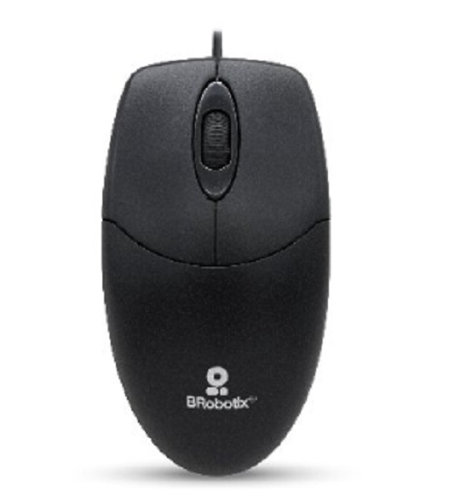 Mouse Básico USB BROBOTIX 497202 - Negro