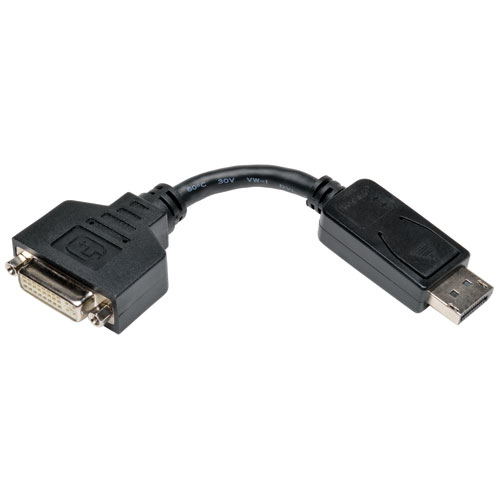 Tripp Lite Adaptador de Cable DisplayPort a DVI - Convertidor para DP-M a DVI-I-F