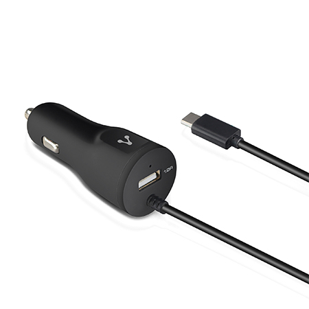 Cargador cable micro USB VORAGO AU-303 - Negro