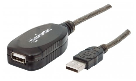 151573 Cable de Extensión Activa USB de Alta Velocidad USB A Macho / USB A Hembra - 10 m; Repetidor integrado V2.0