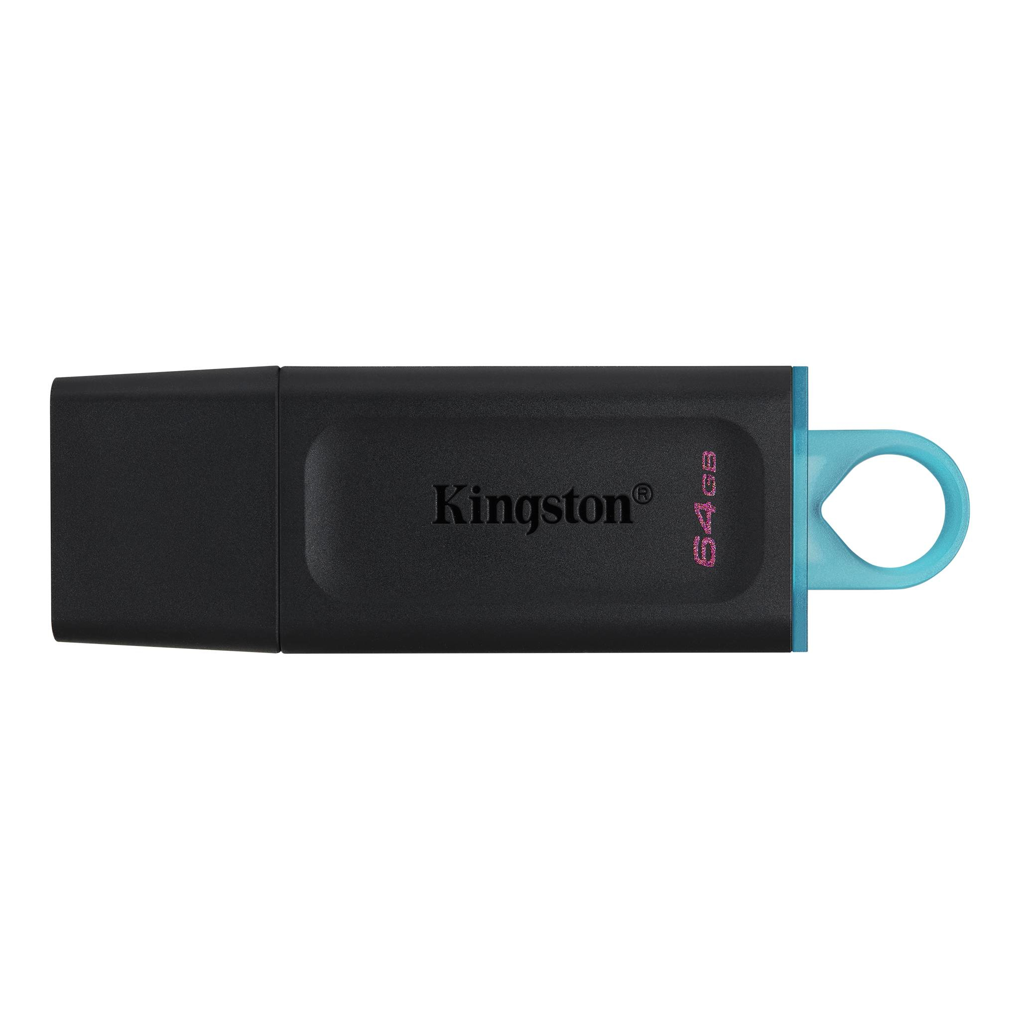 Memoria USB de 64GB Kingston DTX/64GB (Black + Teal) -