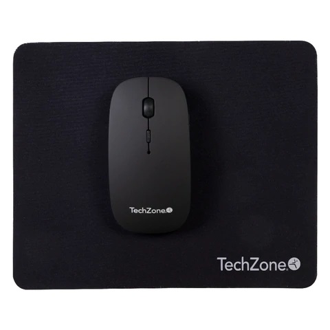 Mouse Slide Black inalámbrico de batería recargable TechZone - 1600 DPI's