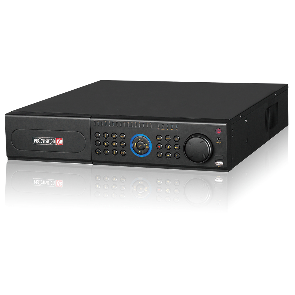 NVR 4k H.265 Marca Provision (NVR8-32800F-16P(2U)) - soporta 16 cámaras IP vía red + 16 puertos POE hasta 8 MP