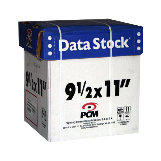 Papel para impresión PCM - DATA STOCK 9½ X 11 2T C/1500 BCO