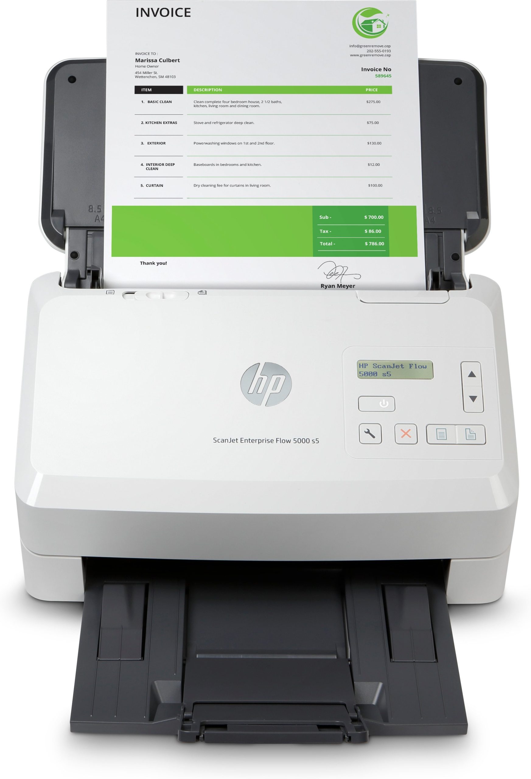 Escáner HP 5000 s5 6FW09A - 7500 páginas -
