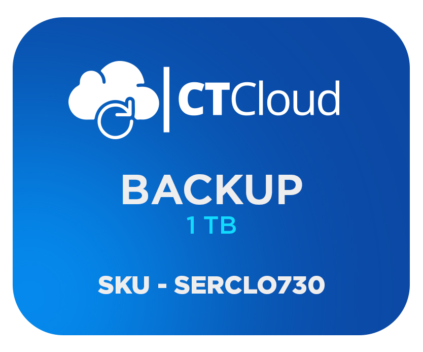 Backup en la Nube CT Cloud NCBU1TB - Servicio de Nube