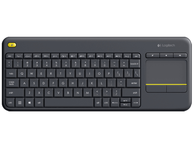Wireless Touch Keyboard LOGITECH K400 PLUS - Negro