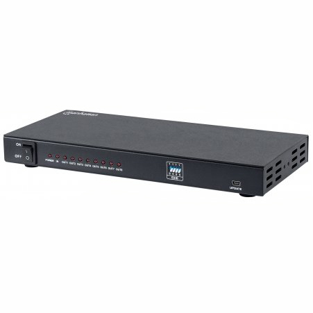 Video Splitter HDMI 4K MANHATTAN de 8 puertos - Negro