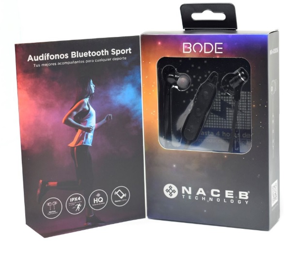 Audífonos Bluetooth Sport Naceb Technology NA-0306 - Negro