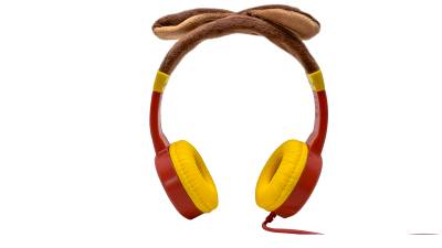 AUDIFONOS ON-EAR ALAMBRICOS KIDS VOLUMEN SEGURO A 95DB 3.5 MML SALIDA AUDIO 3.5MML HIPOALARGENICO NO TOXICO PUG ROJO -