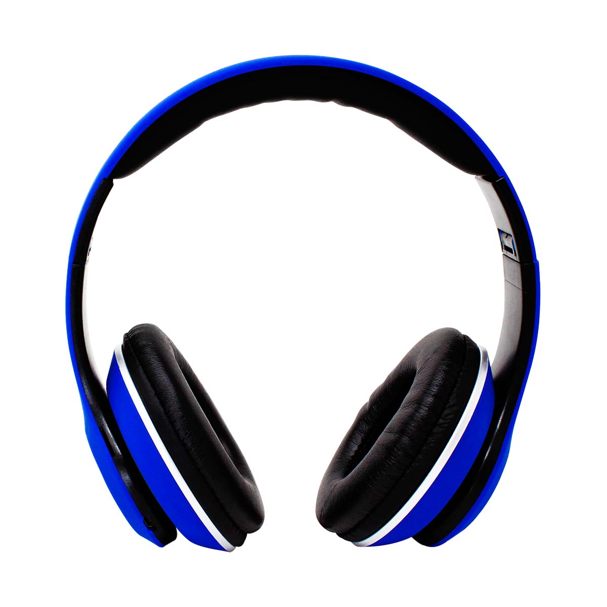 AUDIFONOS OVER-EAR BLUETOOTH NBH-01 SONIDO HI-FI 3.5MM  RADIO FM MICRO SD 3.5MML MANOS LIBRES RUBBERIZED AZUL -
