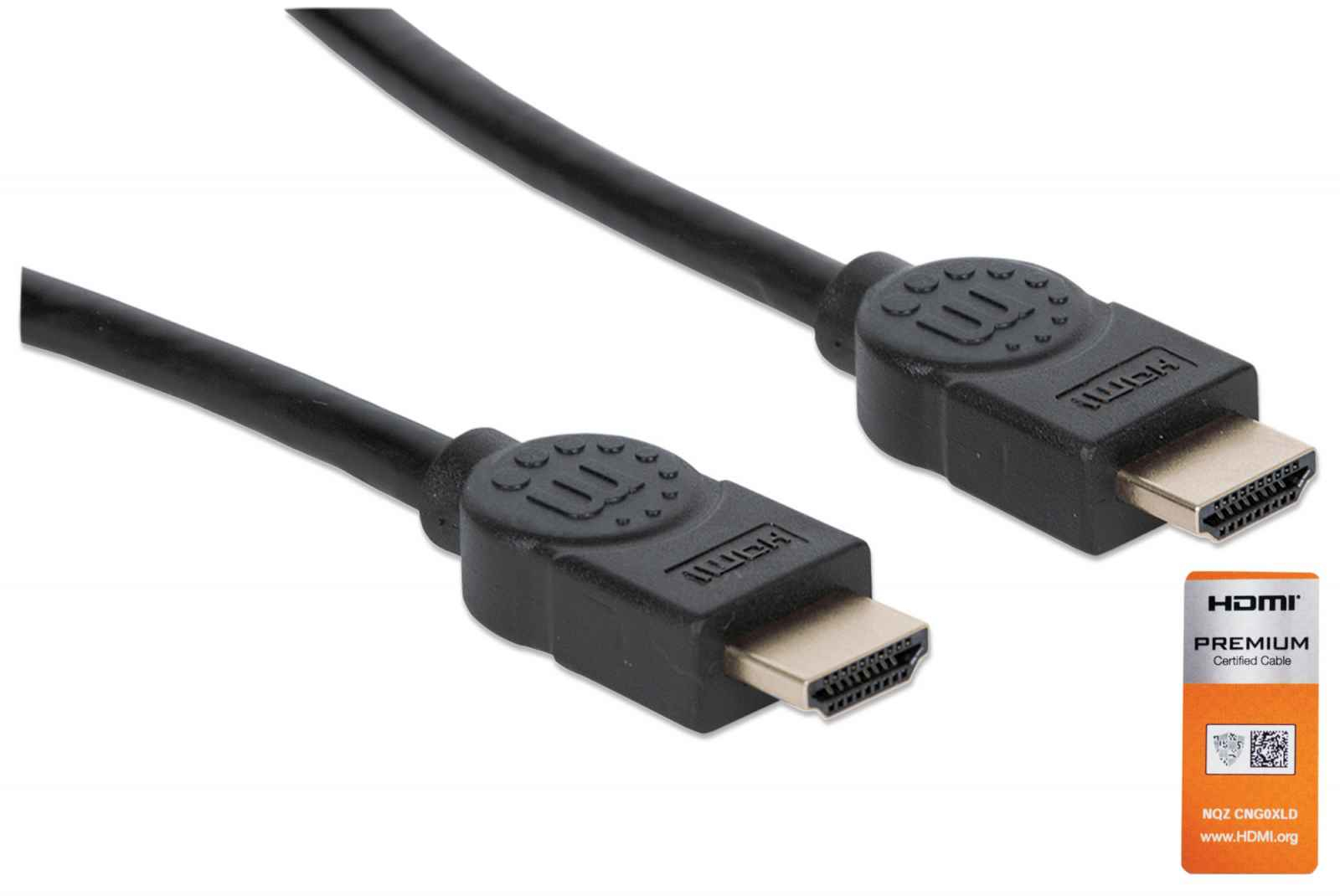 355346 Cable HDMI de Alta Velocidad con Canal Ethernet - Versión Premium 1.8m; Cable Premium HDMI Certificado
