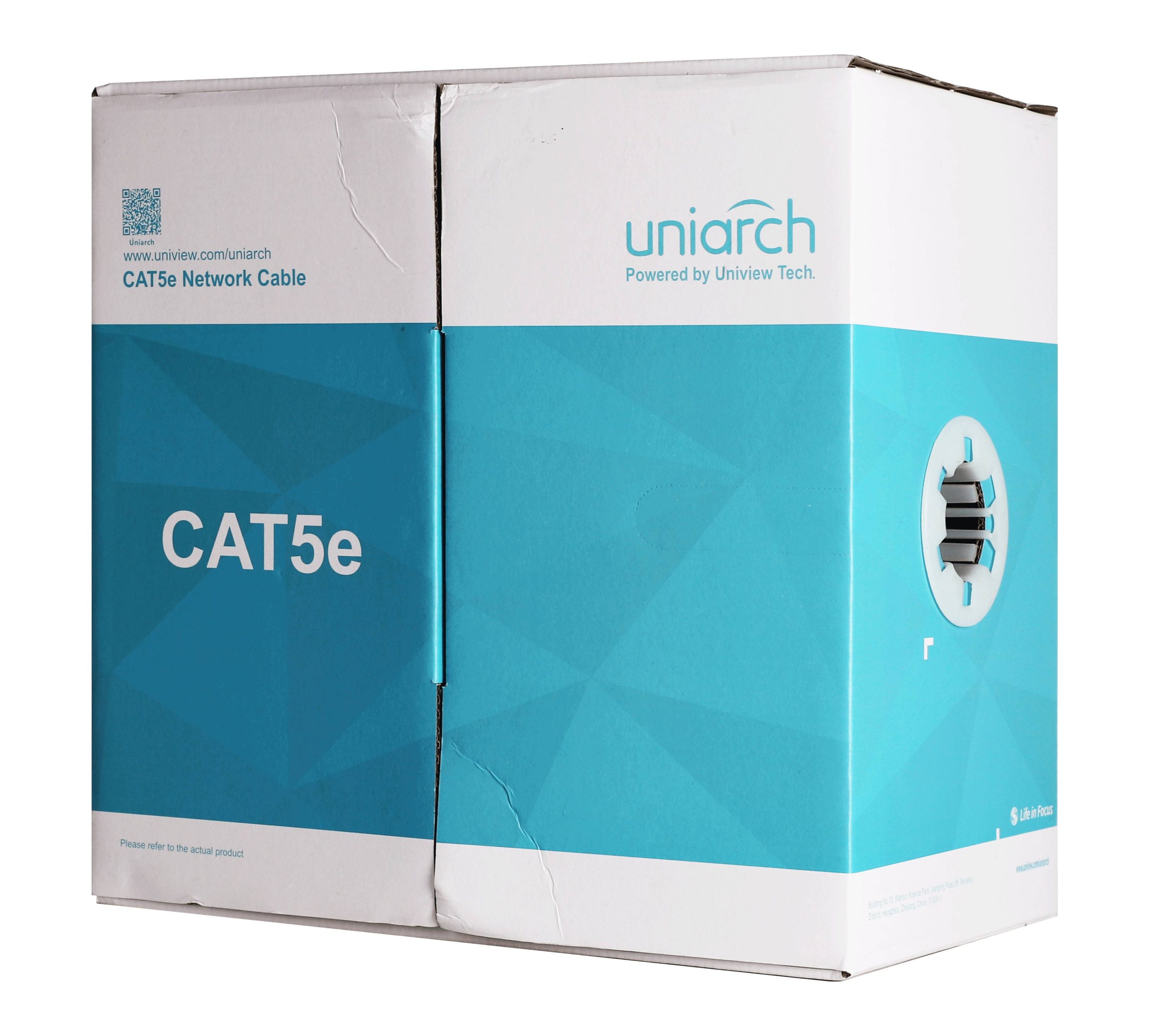 Cableado UTP Cat5e UNV (CAB-LC2100A-IN) Forro PVC Azul / 4 Pares Calibre 23 AWG / 100  Cobre / Uso Interior -
