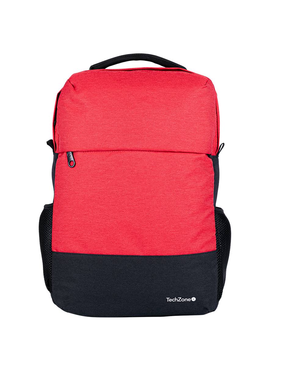 Backpack Strong Orange TechZone de 15.6 pulgadas - múltiples compartimientos