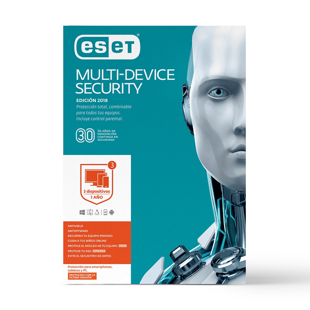 Antivirus ESET Multidevice Security - 3 licencias