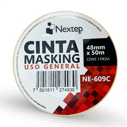 Cinta Masking Tape Nextep NE-609C Uso General 48mm x 50mm metros -