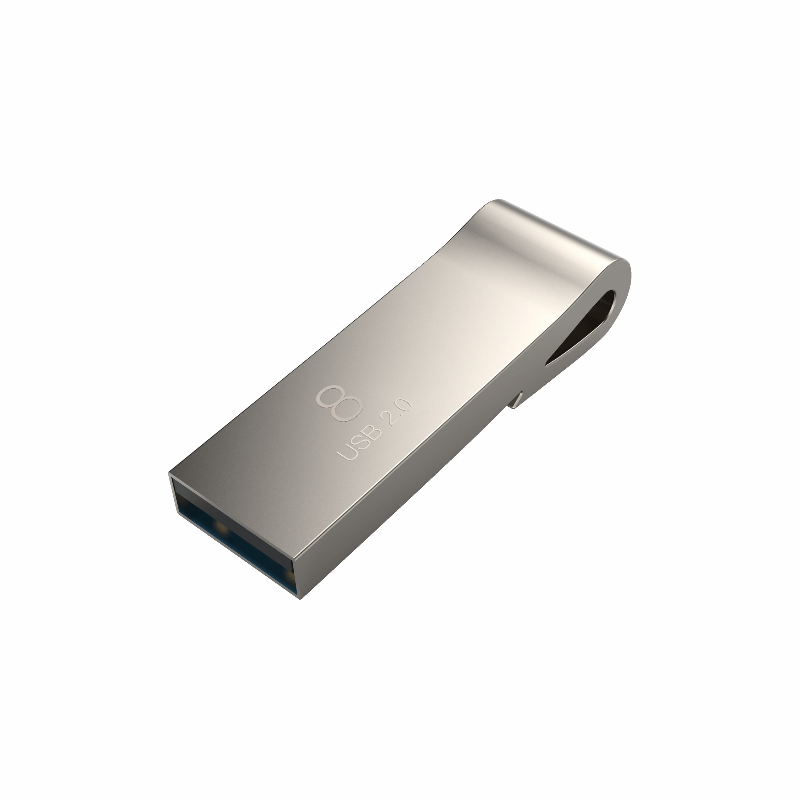 Memoria USB Acer UF200 de 8GB BL.9BWWA.501 30 MB/s Lectura 15MB/s Escritura - acabado Metálico. Color Plata
