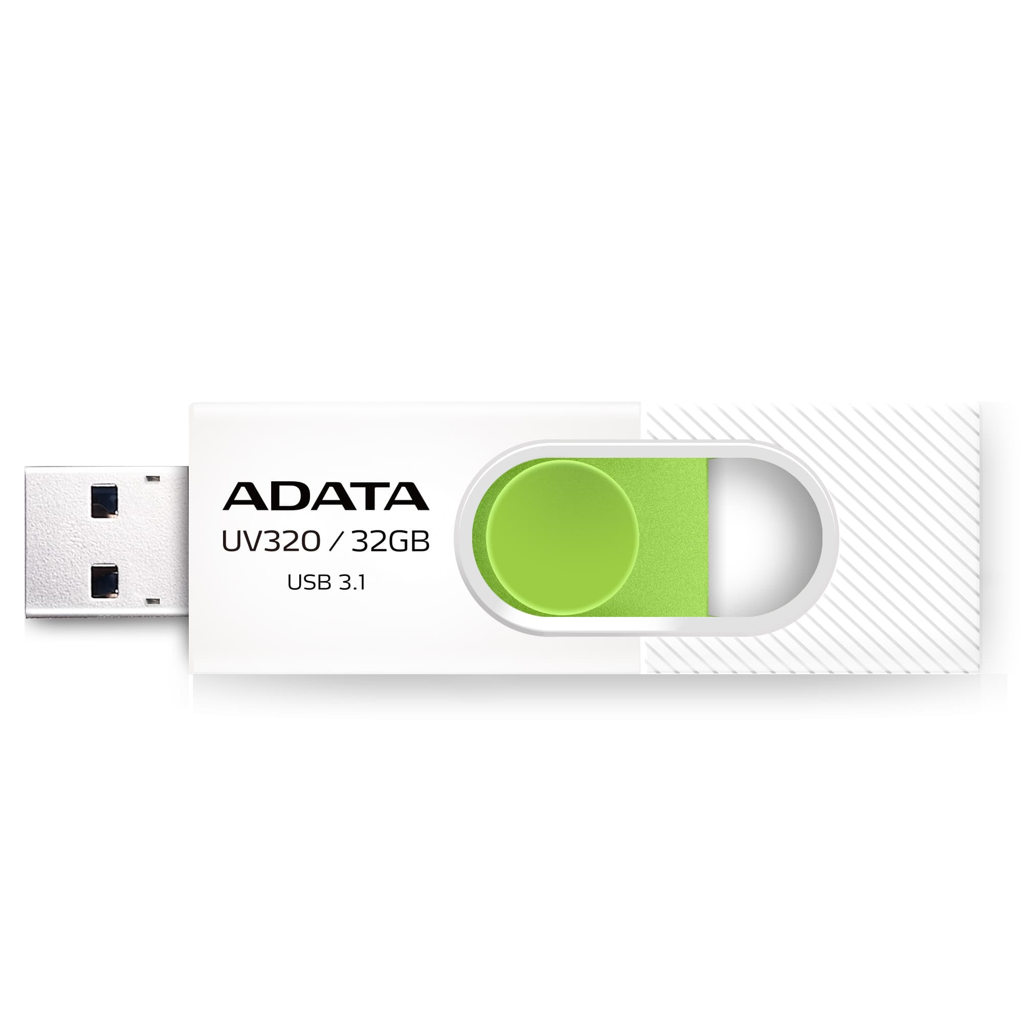 Memoria USB ADATA AUV320-32G-RWHGN - Blanco/Verde