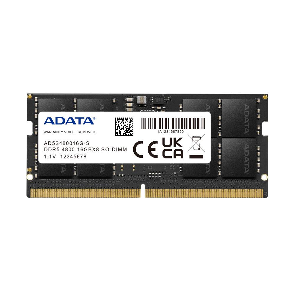 Memoria RAM ADATA - DDR5 16GB SODIMM 4800MHz. NP. AD5S480016G-S