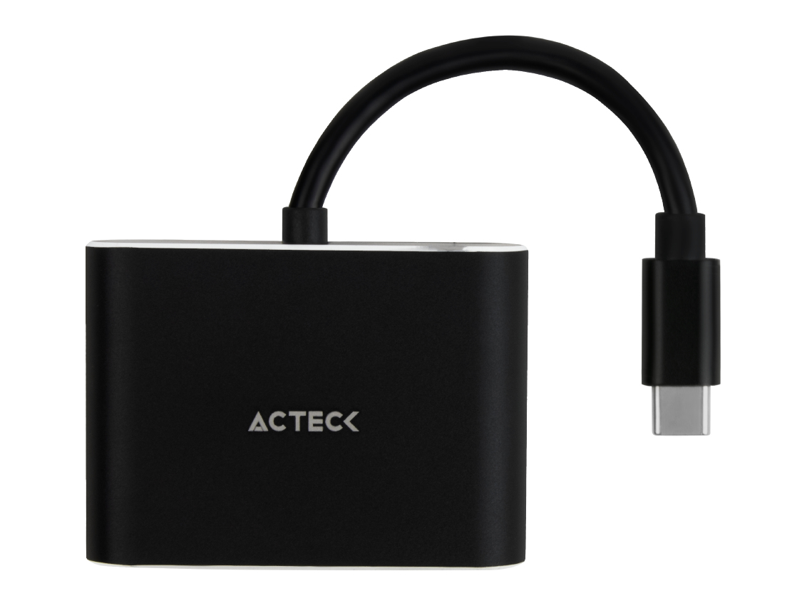 Adaptador USB-C a HDMI + VGA Shift Plus AV420 Acteck -