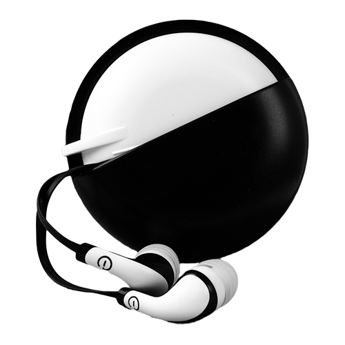 AUDIFONOS DE VIAJE IN-EAR CON MICROFONO Easy Line EL-995234 - Negro/Blanco