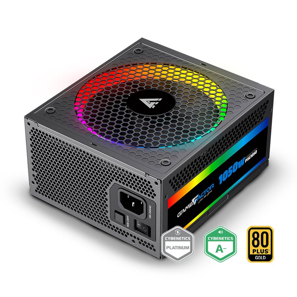 FUENTE DE PODER  GAME FACTOR PSG1050 FULL MODULAR - RGB