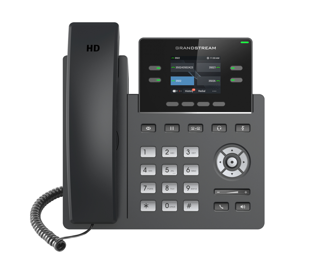 Telefono IP de 4 lineas con 4 cuentas SIP - Audio HD