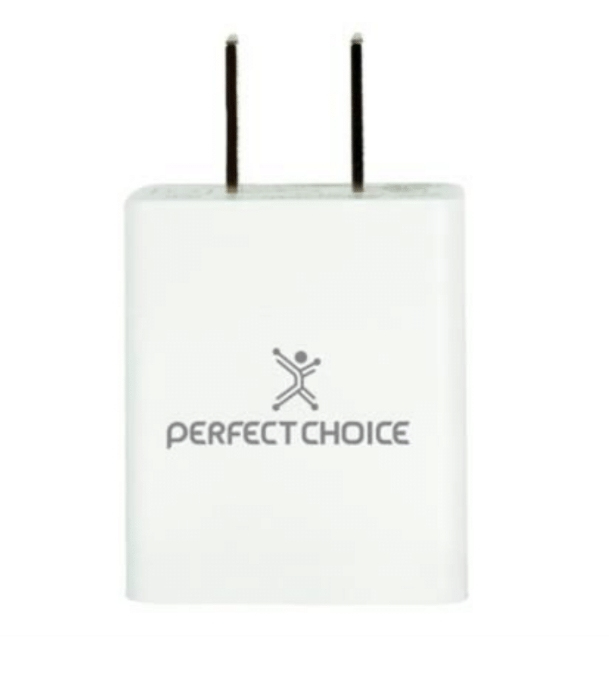 Adaptador de carga rápida 2.4 PERFECT CHOICE PC-240372 - Blanco