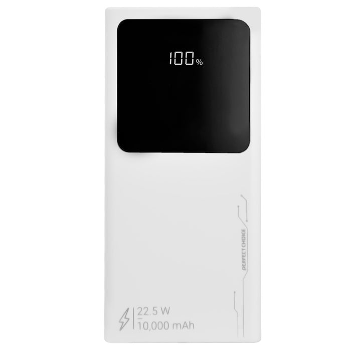 Power Bank Blanco carga rápida 22w-10 - 00 mAh PC-241010