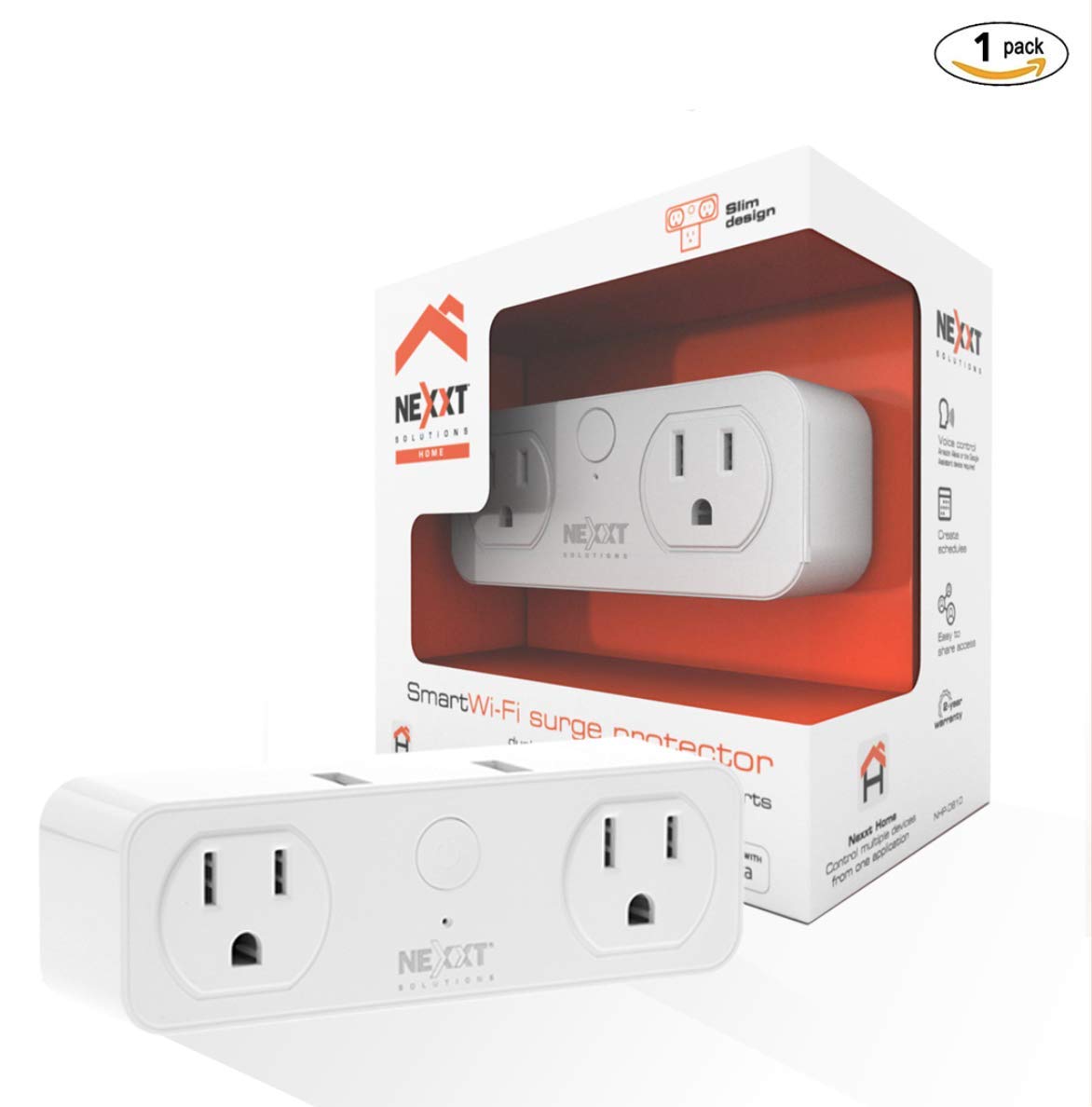 Enchufe inteligente Wi-Fi / 110V / Con puertos USB para carga -