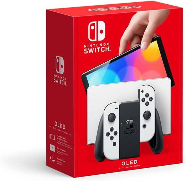 Nintendo Switch OLED Color Joycons Blanco. Version Internacional -