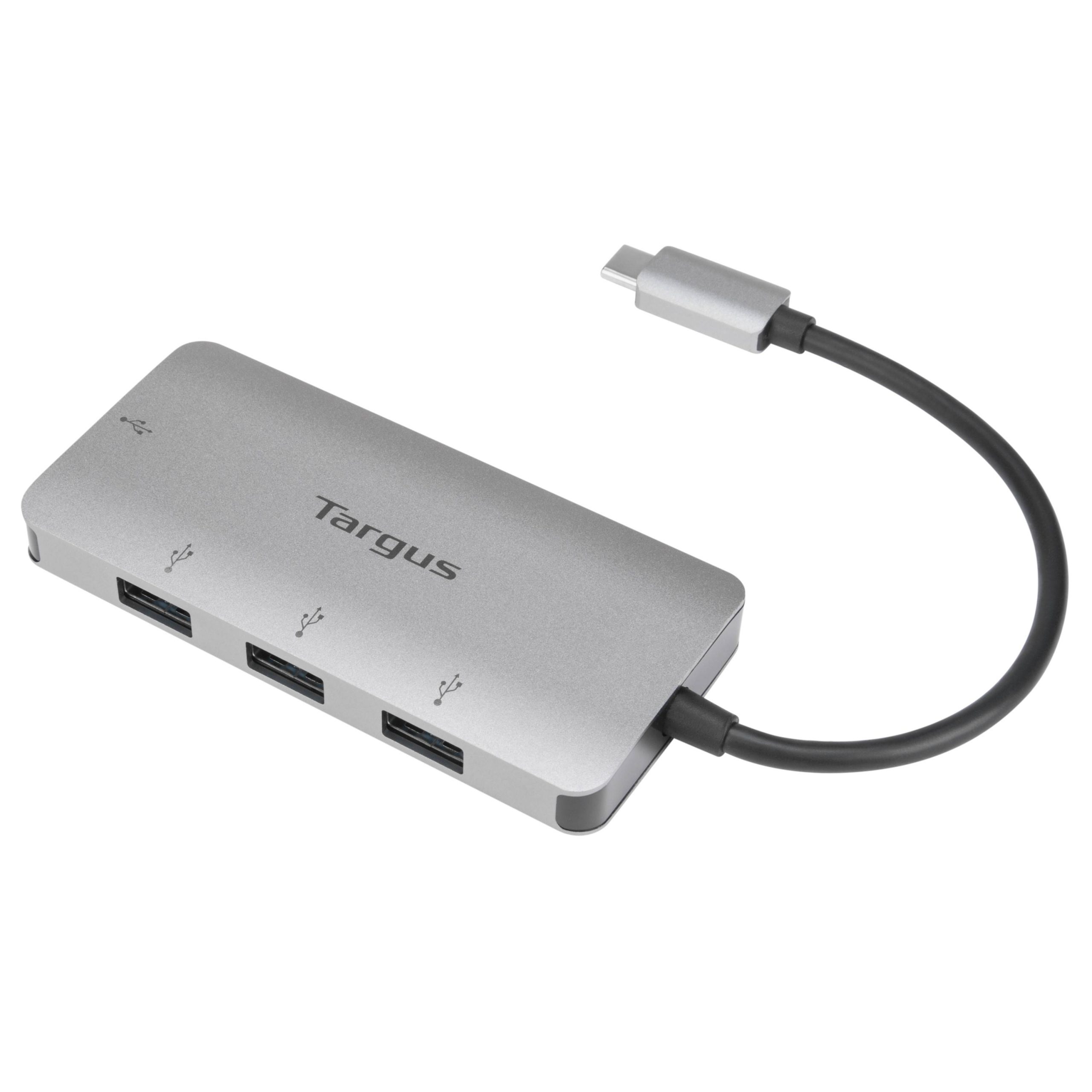 Hub Targus USB-C a 4 port USB-A 3.0 ACH226BT color gris -