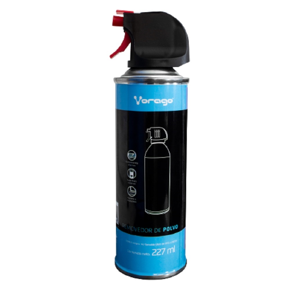 Aire Comprimido Vorago 227ml VORAGO CLN-106 - Negro c/ Azul