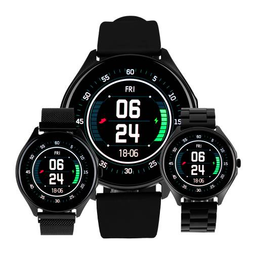 SMARTWATCH VORAGO SW-505 REDONDO IP67 BT 5.3 AMOLED 1.43 PULGADAS LLAMADAS 3 EXTENSIBLES -