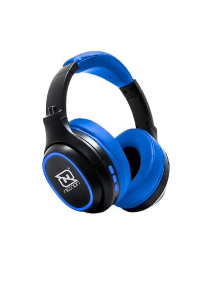 AUDIFONOS OVER-EAR BLUETOOTH NBH-02 SIMULACION CANCELACION DE RUIDO 3.5MM RADIO FM MICRO SD 3.5MML MANOS LIBRES TYPE C AZUL -