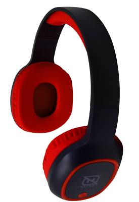 AUDIFONOS OVER-EAR BLUETOOTH NBH-04 PRO ALTA POTENCIA RADIO FM MICRO SD 3.5MML MANOS LIBRES NEGRO/ROJO -