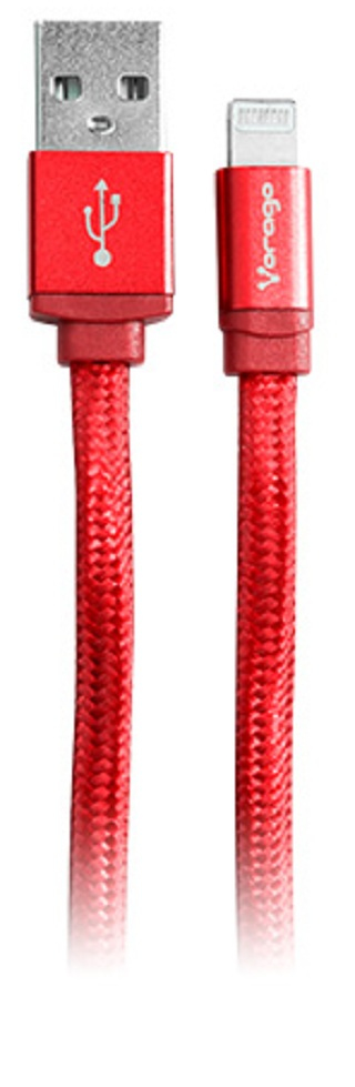 Cable Lightning VORAGO CAB-119 - Rojo