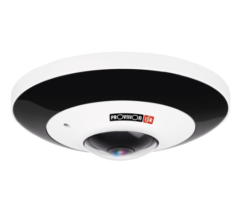 Camara Fish-Eye IP 6 MP - Lente 1.07mm (360° en techo/ 180° en pared)