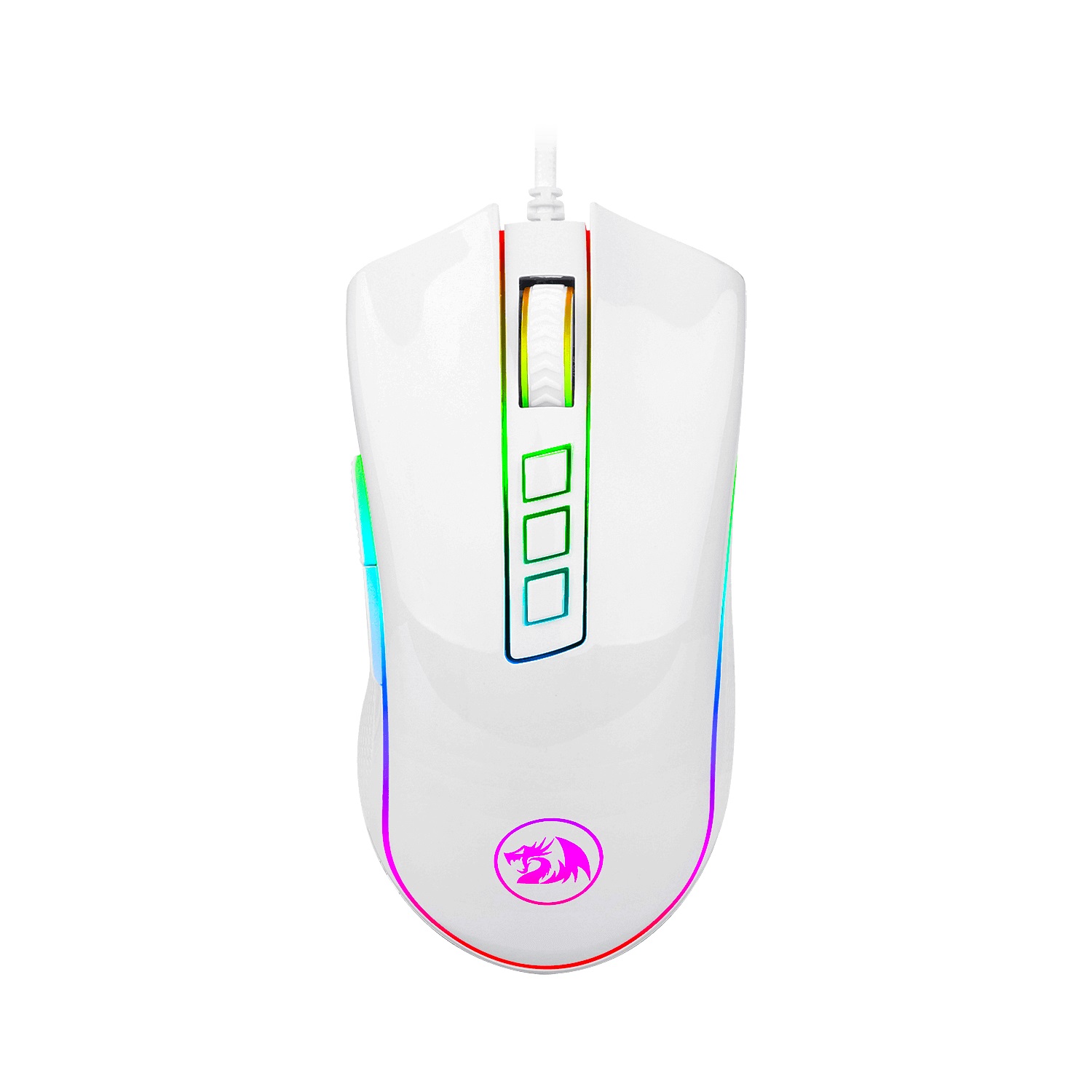 Mouse  Redragon Cobra White Chroma - Juego