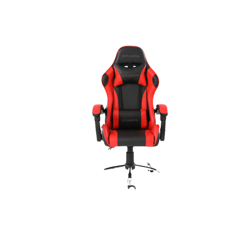 Silla Gamer Ergonómica Modelo Falkor Color Negro-Rojo NE-461R -