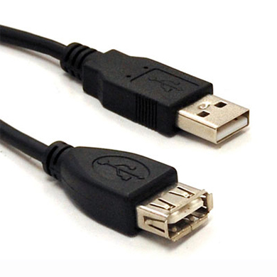 Cable Usb BROBOTIX V2.0 EXTENSION NEGRO 30 CMS. - USB 2.0