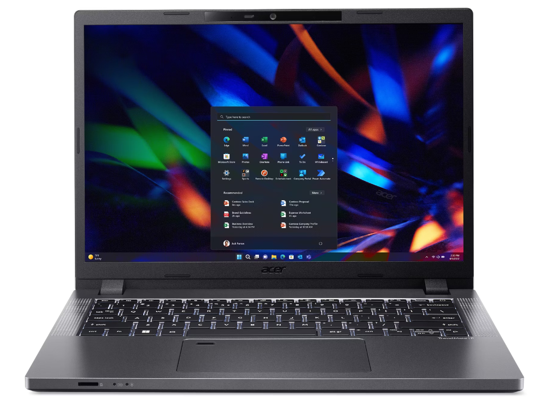 LAPTOP ACER TRAVELMATE P2 CORE I5-1335U; 14 WUXGA IPS; 8GB RAM; 512GB SSD; FINGERPRINT; WIN 11 PRO; 1 AÑO DE GARANTÍA + 1 AÑO CONTRA ROBO; GRIS ACERO -