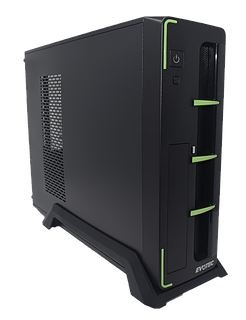 GABINETE EVOTEC SLIM ARUBA VERDE FUENTE 600W -