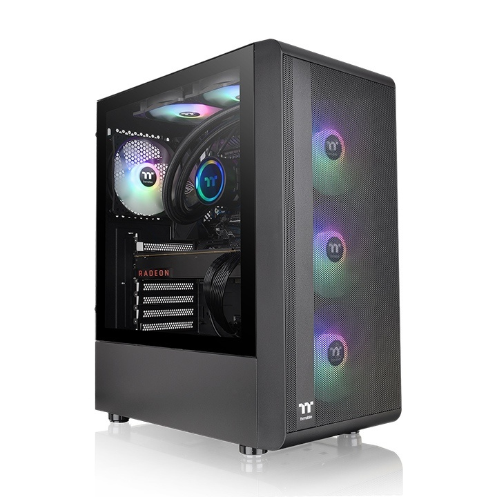 Gabinete Thermaltake S200 TG ARGB (CA-1X2-00M1WN-00) - Color Negro