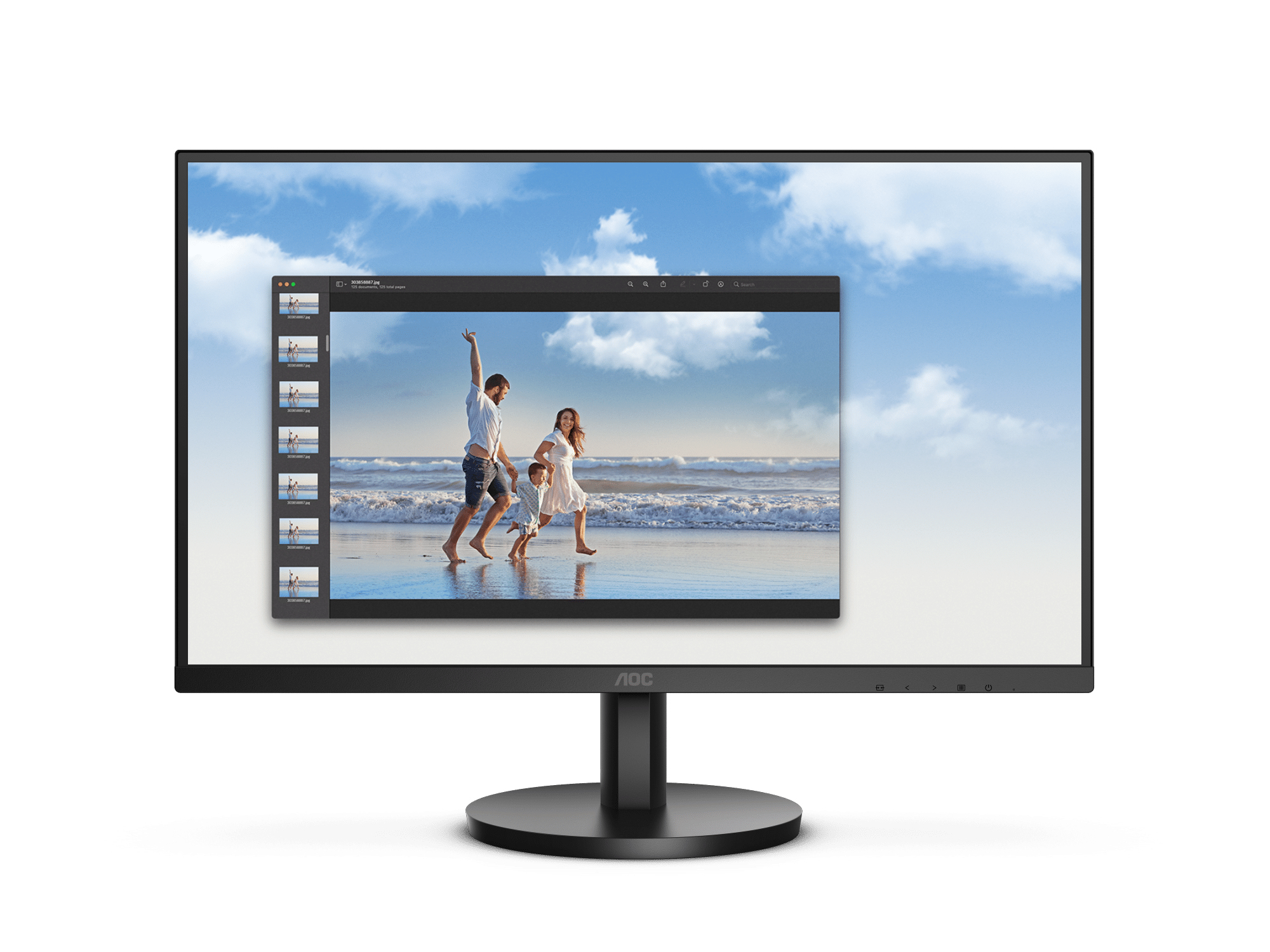 MONITOR AOC  22B3HM 250CD/M2 1920 X 1080 PIXELES 4MS NEGRO -